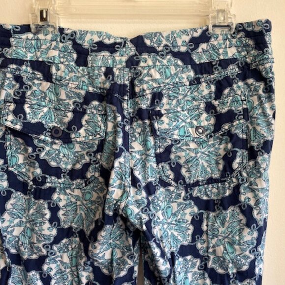 LILLY PULITZER Hey Sailor Wide Leg Palazzo Drawstring Waist Pants M - Picture 3 of 16